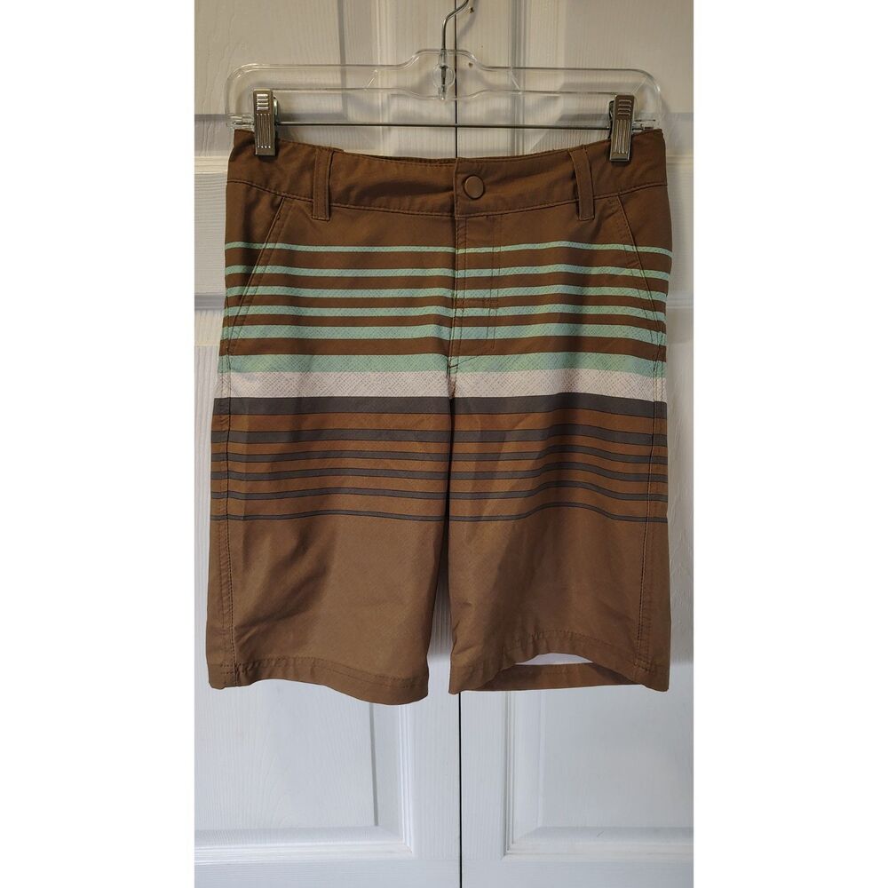 Art Class Kids Brown and Blue Swim Trunks Size 14